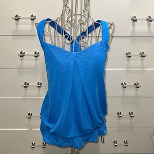 Lululemon Rest Less Tank w/ built in sports bra, size 8